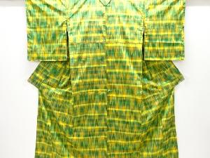 壷垂れ模様織り出し手織り紬着物